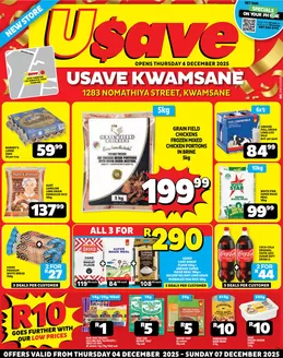 Usave catalogue in Bushbuckridge | Znusavechristmassavings4dec7dec2025 | 2025-12-04T00:00:00.000Z - 2025-12-07T00:00:00.000Z