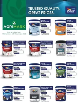 Agrimark catalogue in Port Alfred | Agrimark weekly specials | 2025-11-01T00:00:00.000Z - 2025-12-27T00:00:00.000Z