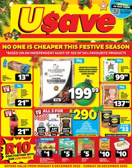 Usave catalogue in Patensie | Znusavechristmassavings08dec28dec2025 | 2025-12-08T00:00:00.000Z - 2025-12-28T00:00:00.000Z