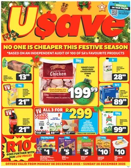 Usave catalogue in Patensie | Ecusavechristmassavings08dec28dec2025 | 2025-12-08T00:00:00.000Z - 2025-12-28T00:00:00.000Z