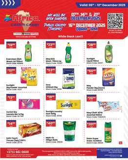 Africa Cash & Carry catalogue in Pretoria | Saturday Promo | 2025-12-06T00:00:00.000Z - 2025-12-12T00:00:00.000Z