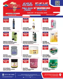 Africa Cash & Carry catalogue in Pretoria | Friday Promo | 2025-12-05T00:00:00.000Z - 2025-12-11T00:00:00.000Z