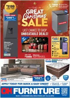 OK Furniture catalogue in Bellville | Discover attractive offers | 2025-12-08T00:00:00.000Z - 2025-12-26T00:00:00.000Z