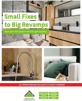 Leroy Merlin catalogue in Bellville | Small Fixes to Big Revamps | 2025-12-05T00:00:00.000Z - 2025-12-31T00:00:00.000Z