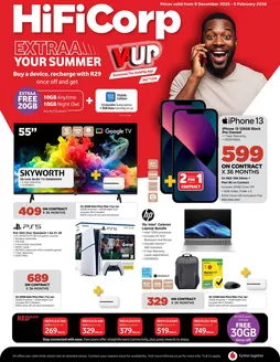 HiFi Corp catalogue in Hankey | Discounts and promotions | 2025-12-09T00:00:00.000Z - 2026-02-05T00:00:00.000Z