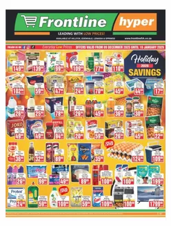 Frontline Hyper catalogue in Vryheid | Frontline Hyper weekly specials | 2025-12-09T00:00:00.000Z - 2026-01-19T00:00:00.000Z