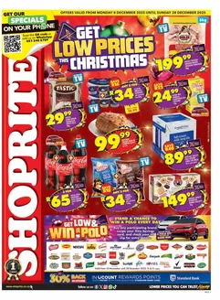 Shoprite catalogue in Phuthaditjhaba | Top offers for smart savers | 2025-12-08T00:00:00.000Z - 2025-12-28T00:00:00.000Z