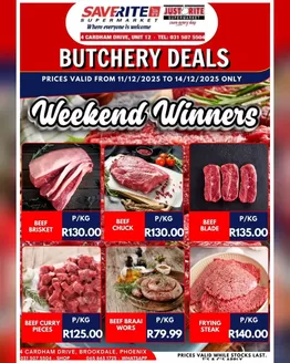 Saverite catalogue in Mafikeng | Butchery Deals | 2025-12-12T00:00:00.000Z - 2025-12-14T00:00:00.000Z