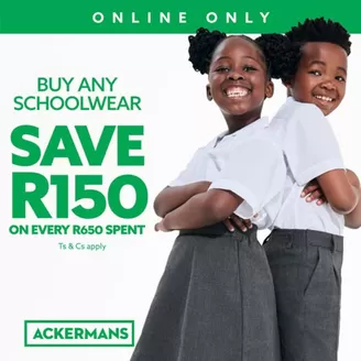 Ackermans catalogue in Kempton Park | Buy Any Schoolwear | 2025-12-15T00:00:00.000Z - 2025-12-29T00:00:00.000Z