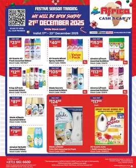 Africa Cash & Carry catalogue in Diepdale | Wednesday Promo | 2025-12-17T00:00:00.000Z - 2025-12-23T00:00:00.000Z