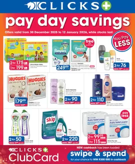 Clicks catalogue in Groblersdal | Pay day savings | 2025-12-30T00:00:00.000Z - 2026-01-12T00:00:00.000Z