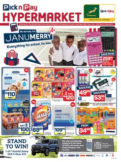 Pick n Pay Hypermarket catalogue in Mafikeng | Great discounts on selected products | 2026-01-02T00:00:00.000Z - 2026-01-22T00:00:00.000Z
