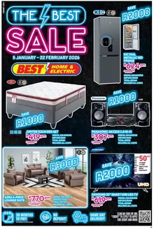Best Home & Electric catalogue in Middelburg (Mpumalanga) | Brochure Best Home & Electric | 2026-01-05T00:00:00.000Z - 2026-02-22T00:00:00.000Z