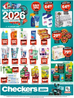 Checkers Hyper catalogue in Bloemfontein | Checkers Back to School Promotion 05 January | 2026-01-04T00:00:00.000Z - 2026-01-18T00:00:00.000Z