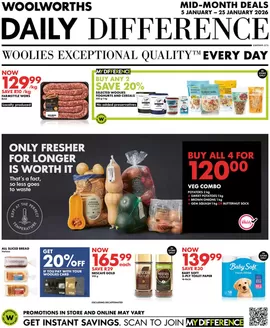 Woolworths catalogue in Komatipoort | Current special promotions | 2026-01-05T00:00:00.000Z - 2026-01-25T00:00:00.000Z