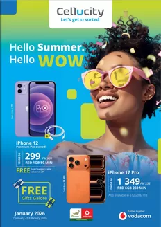 Cellucity catalogue in Middelburg (Mpumalanga) | Hello Summer. Hello Wow | 2026-01-07T00:00:00.000Z - 2026-02-05T00:00:00.000Z