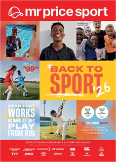 MRP Sport catalogue in Centurion | Back To Sport | 2026-01-15T00:00:00.000Z - 2026-01-31T00:00:00.000Z