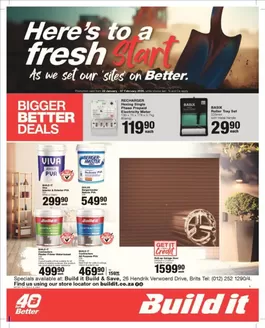 Build It catalogue in Krugersdorp | Current bargains and offers | 2026-01-22T00:00:00.000Z - 2026-02-07T00:00:00.000Z