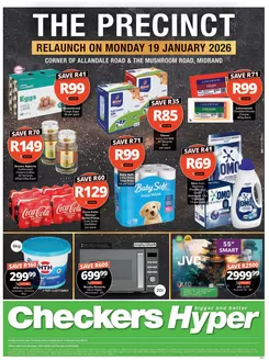 Checkers Hyper catalogue in Bloemfontein | Checkers Hyper The Precinct Store Relaunch 19 January | 2026-01-18T00:00:00.000Z - 2026-02-01T00:00:00.000Z