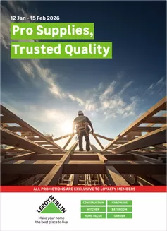 Leroy Merlin catalogue in Mabopane | Pro Supplies, Trusted Quality | 2026-01-23T00:00:00.000Z - 2026-02-15T00:00:00.000Z
