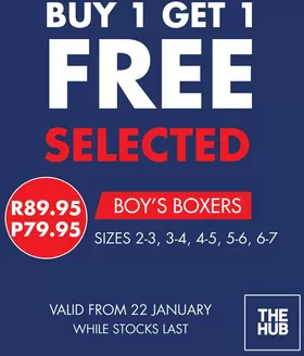 The Hub catalogue in Boksburg | The Hub Sale | 2026-01-23T00:00:00.000Z - 2026-02-06T00:00:00.000Z