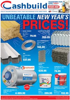 Cashbuild catalogue in Mtubatuba | Attractive special offers for everyone | 2026-01-26T00:00:00.000Z - 2026-02-09T00:00:00.000Z