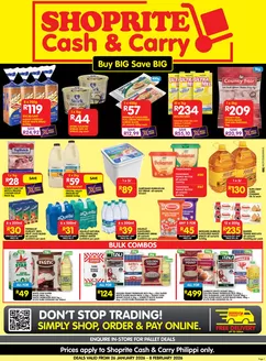 Shoprite catalogue in Bloemfontein | Shoprite Cash Carry Month-End Savings Philippi 26 January - 8 February | 2026-01-26T00:00:00.000Z - 2026-02-08T00:00:00.000Z