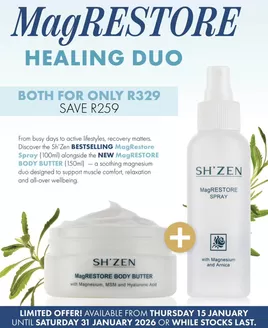 Sh'Zen catalogue in Sandton | Discounts and promotions | 2026-01-15T00:00:00.000Z - 2026-01-31T00:00:00.000Z