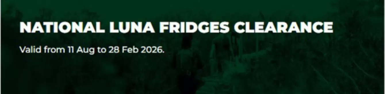 Outdoor Warehouse catalogue in Sandton | National Luna Fridges Clearance | 2026-02-02T00:00:00.000Z - 2026-02-28T00:00:00.000Z