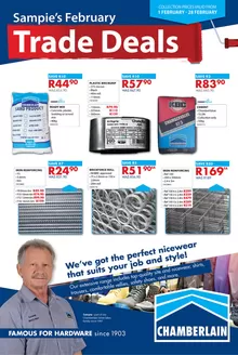 Chamberlain catalogue in Kraaifontein | Sampie's February Trade Deals | 2026-02-02T00:00:00.000Z - 2026-02-28T00:00:00.000Z