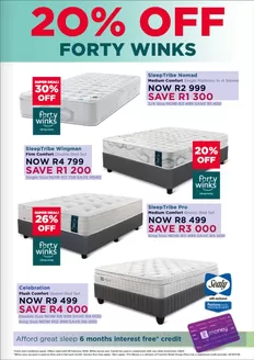 Dial a Bed catalogue in Sandton | 20% Off Forty Winks | 2026-02-04T00:00:00.000Z - 2026-02-28T00:00:00.000Z