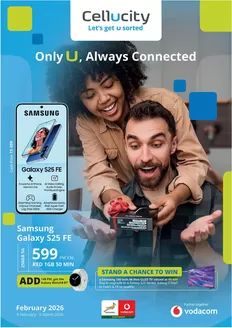 Cellucity catalogue in Kempton Park | Only U, Always Connected | 2026-02-06T00:00:00.000Z - 2026-03-05T00:00:00.000Z