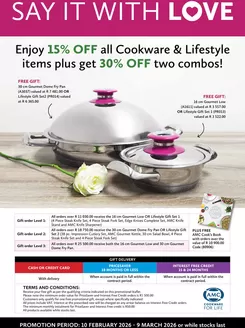 AMC Cookware catalogue in Cape Town | Say It With Love | 2026-02-10T00:00:00.000Z - 2026-03-09T00:00:00.000Z
