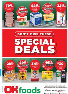 OK Foods catalogue in Kuruman | Top offers for smart savers | 2026-02-11T00:00:00.000Z - 2026-02-22T00:00:00.000Z