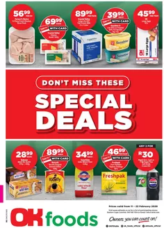 OK Foods catalogue in Kuruman | Top offers for all bargain hunters | 2026-02-11T00:00:00.000Z - 2026-02-22T00:00:00.000Z