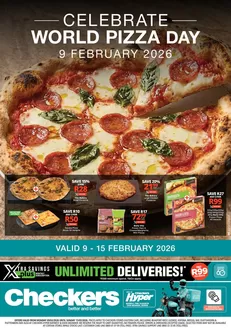 Checkers Hyper catalogue | Checkers Pizza Promotion 9 February | 2026-02-08T00:00:00.000Z - 2026-02-15T00:00:00.000Z