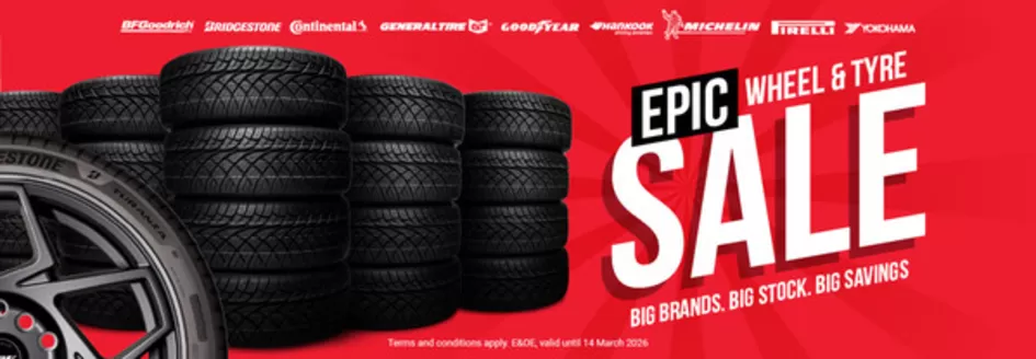 Tiger Wheel & Tyre catalogue in Edenvale | Epic Wheel & Tyre Sale | 2026-02-18T00:00:00.000Z - 2026-03-14T00:00:00.000Z