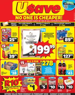 Usave catalogue in Port St Johns | Znusavepricesavings23feb08mar2026 | 2026-02-23T00:00:00.000Z - 2026-03-08T00:00:00.000Z