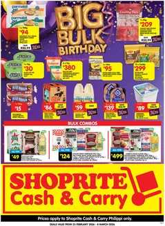 Shoprite catalogue | Shoprite Cash Carry Birthday Savings Philippi 23 February - 8 March | 2026-02-23T00:00:00.000Z - 2026-03-08T00:00:00.000Z