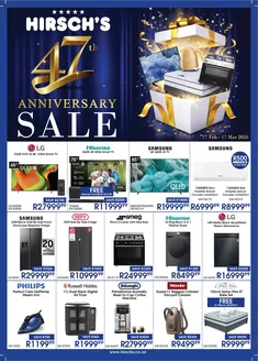 Hirsch's catalogue in Cape Town | 47th Anniversary Sale | 2026-02-24T00:00:00.000Z - 2026-03-17T00:00:00.000Z