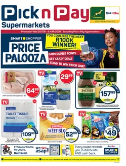 Pick n Pay catalogue in Knysna | Top deals and discounts | 2026-02-25T00:00:00.000Z - 2026-03-08T00:00:00.000Z