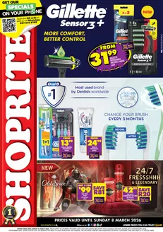 Shoprite catalogue in Knysna | Shoprite Gillette Xtra Savings Western Cape 23 February - 8 March | 2026-02-23T00:00:00.000Z - 2026-03-08T00:00:00.000Z