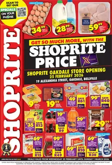 Shoprite catalogue in Knysna | Shoprite Price Store Opening Oakdale 25 February - 1 March | 2026-02-25T00:00:00.000Z - 2026-03-01T00:00:00.000Z