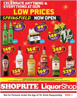 Shoprite LiquorShop catalogue in Vereeniging | Shoprite LiquorShop Low Prices Springfield 2 March - 15 March | 2026-03-02T00:00:00.000Z - 2026-03-15T00:00:00.000Z