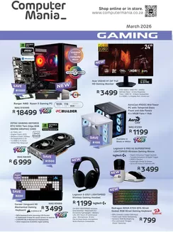 Computer Mania catalogue in Boksburg | Computer Mania Gaming | 2026-03-02T00:00:00.000Z - 2026-03-31T00:00:00.000Z
