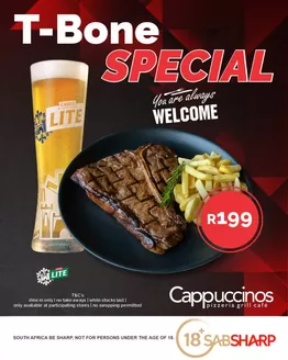 Cappuccinos catalogue in Edenvale | T-Bone Special | 2026-03-04T00:00:00.000Z - 2026-03-18T00:00:00.000Z