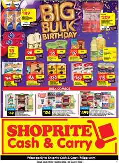 Shoprite catalogue | Shoprite Cash Carry Birthday Savings Philippi - 09 to 22 March | 2026-03-09T00:00:00.000Z - 2026-03-22T00:00:00.000Z