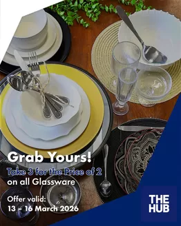 The Hub catalogue in Nelspruit | The Hub Promo | 2026-03-13T00:00:00.000Z - 2026-03-16T00:00:00.000Z