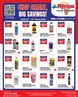 Africa Cash & Carry catalogue in Khayelitsha | Wednesday Promo | 2026-03-18T00:00:00.000Z - 2026-03-24T00:00:00.000Z