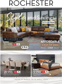 Rochester catalogue in Soshanguve | Style And Savings | 2026-03-19T00:00:00.000Z - 2026-04-15T00:00:00.000Z